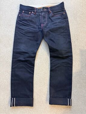 Straight Fit Dark Indigo Men's Jeans